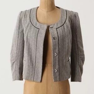 Anthropologie Coquille Eyes for You Jacket Blazer